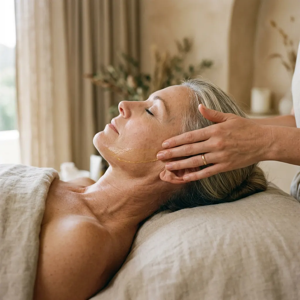 An anti-aging skin treatment in the Coon Rapids treatment room where CO2 fractional resurfacing consultations are held