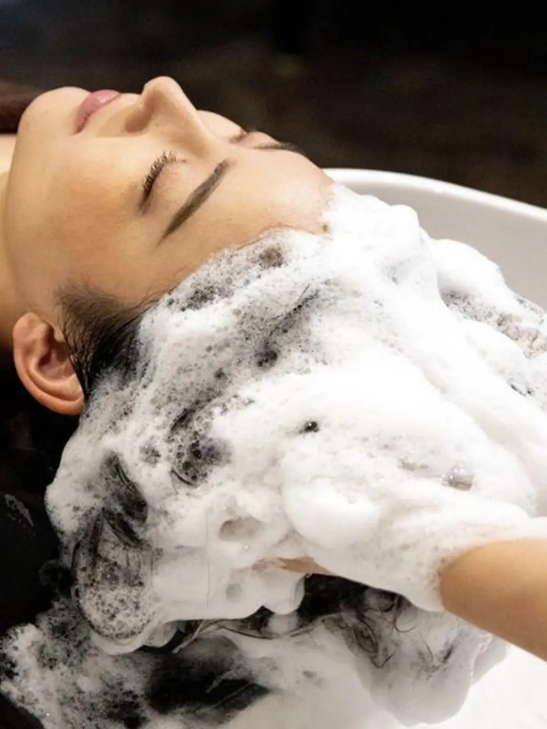 Scalp massage for a thinning scalp at Fiona's Day Spa head spa room